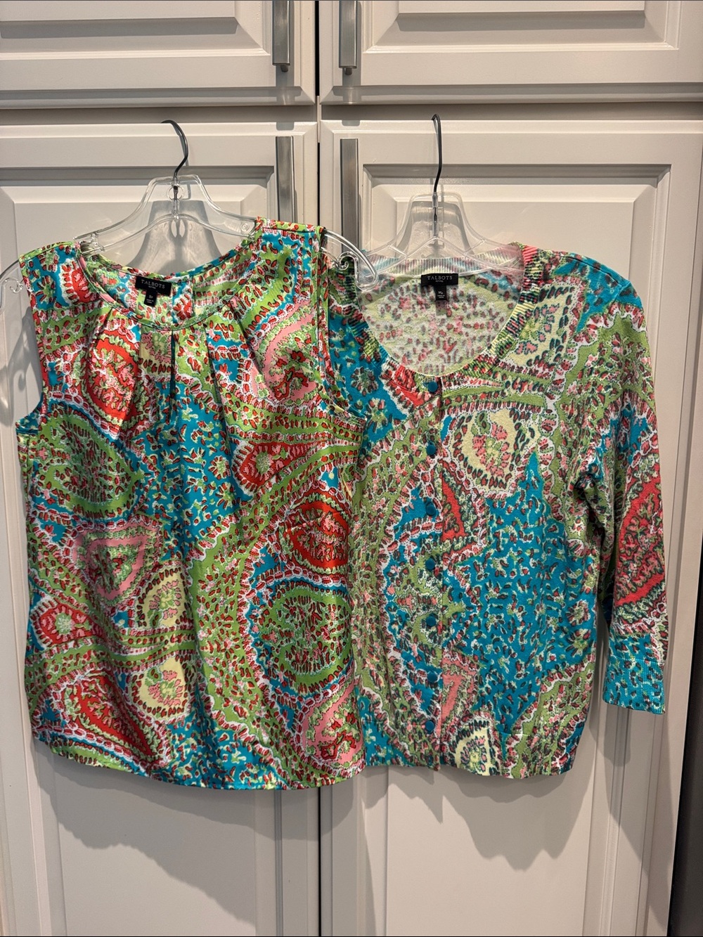 Talbots blouse and cardigan set 8P